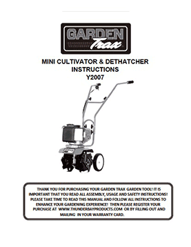 GardenTrax Y2007 Cultivator User Guide